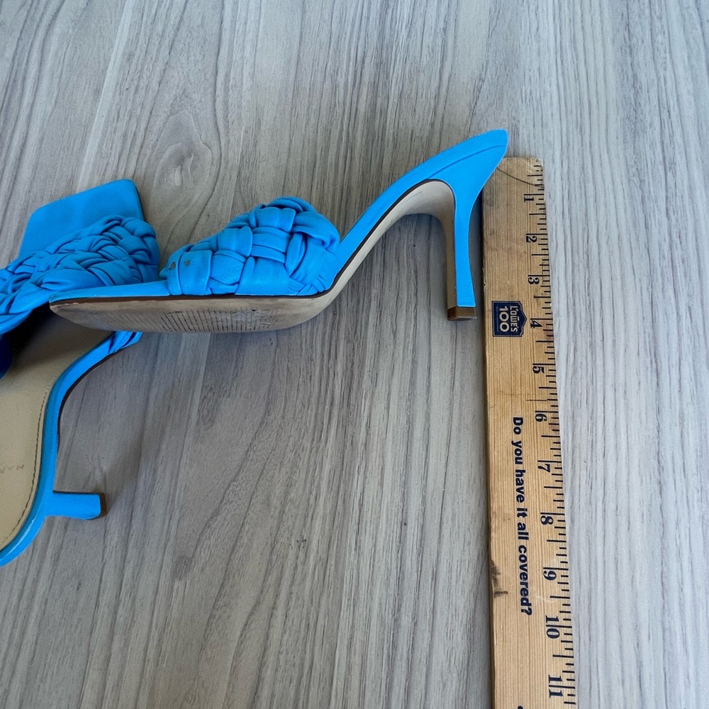 Marc Fisher Vibrant Blue Braided Sandals - Picture 8 of 10